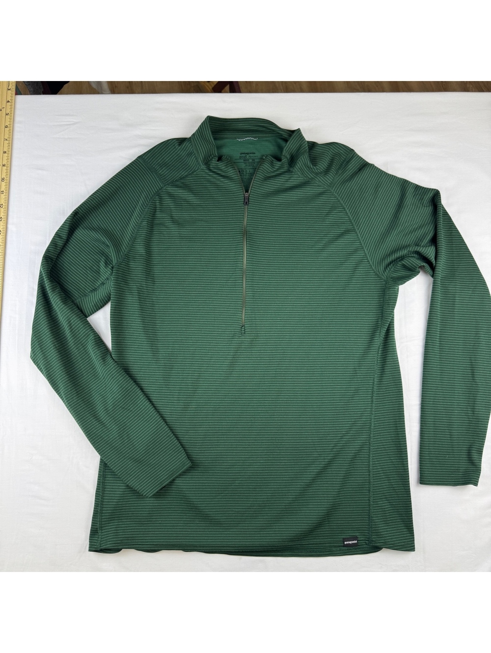 Patagonia Men's Capilene 2 Midweight Polartec Pullover XXL Green Striped